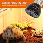 Flat-Face Ceramic Heat Lamp — Moonlight Night Bulb for Reptiles & Brooders, E27