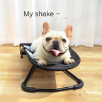 Elevated Folding Pet Rocking Chair for Sunbathing, Under 30lbs