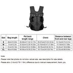 Adjustable Oxford Pet Front Backpack (Breathable, Multi-Size, All Seasons)