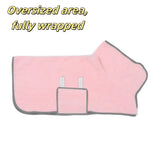 Microfiber Pet Drying Robe — Quick-Dry, Adjustable Hook-and-Loop