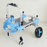For Hind Legs Durable Pet Mobility Cart Four Wheel Assisted Walking Adjustable Dog Wheelchair with Comfort Fit for Elderly Dogs