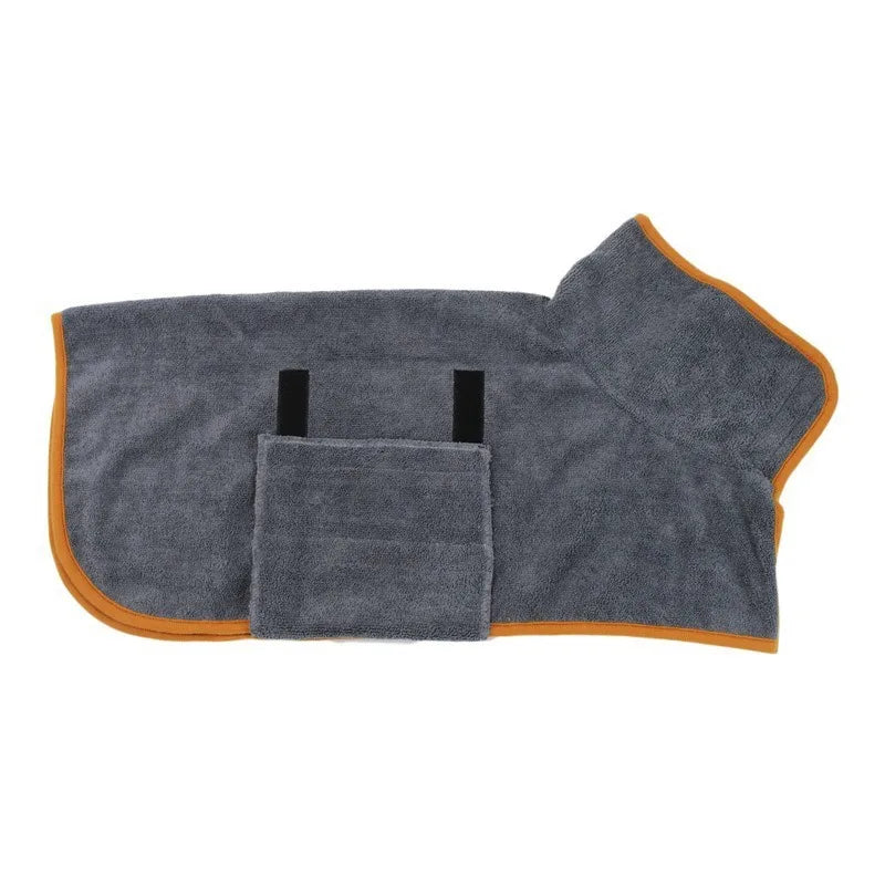 All-Over Wrap Bathrobe Towel for Large Dogs — Quick-Drying & Breathable