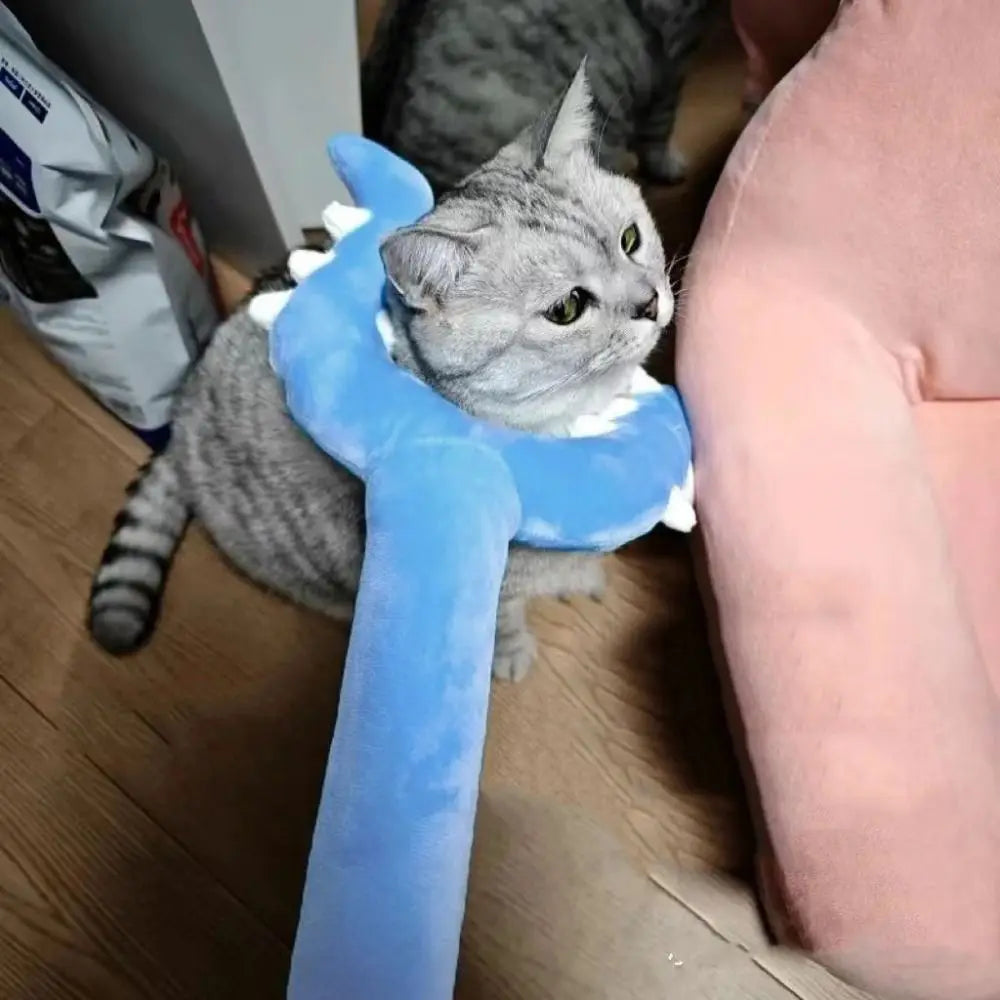 Plush Fork-Shaped Cat Teaser Wand (70cm)