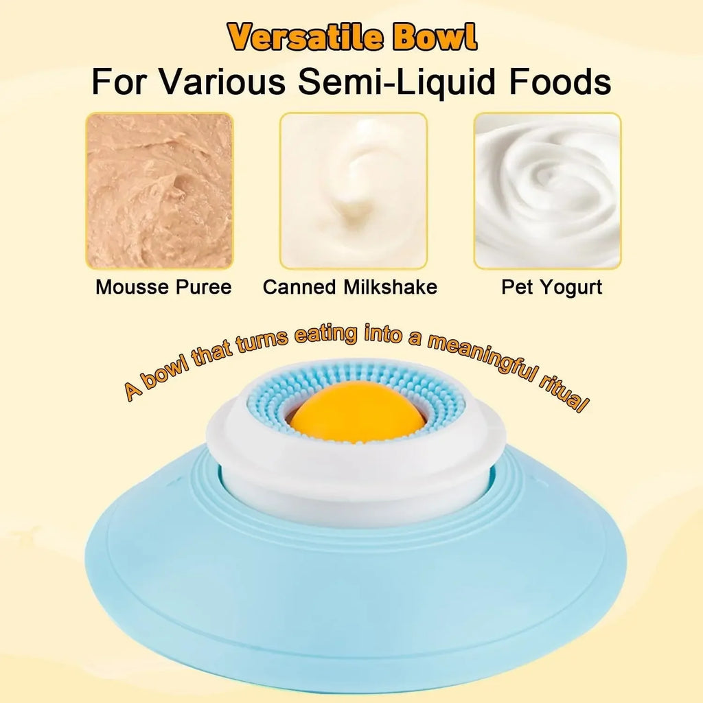 Dog Lick Bowl with Ball (Anti-Slip, Anxiety Relief Slow Feeder)