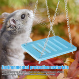 Hamster Play Toy Set — Slide Hut, Seesaw & Swing, Easy Assembly