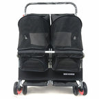 Ultra-Light Two-Seater Pet Buggy with Detachable Washable Interior