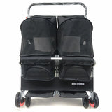 Multifunctional pet car Ultra-light two-seater pet buggy Detachable and washable trolley Universal pet car for cats and dogs
