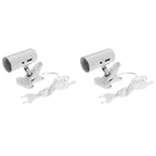 360° Rotating E27 Lamp Holder — Clip-On Reptile Heat & UV Fixture