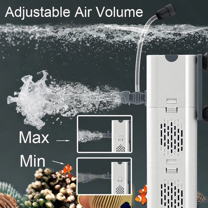 Silent Submersible Aquarium Filter Pump & Wave Maker