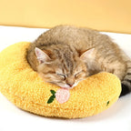 U-Shaped Plush Pet Pillow — Cervical Support Sleep Cushion for Cats & Dogs