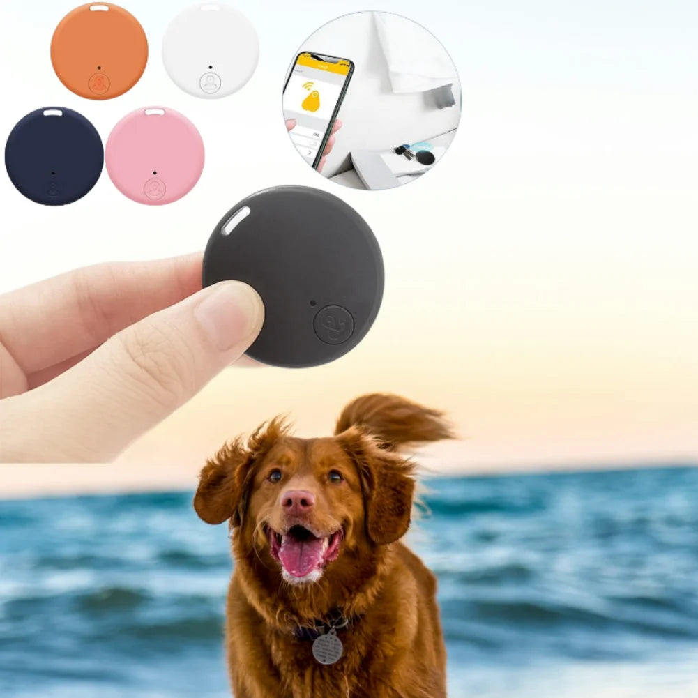 Round Mini Bluetooth 5.0 Anti-Loss Tracker for Dogs, Cats & Keys
