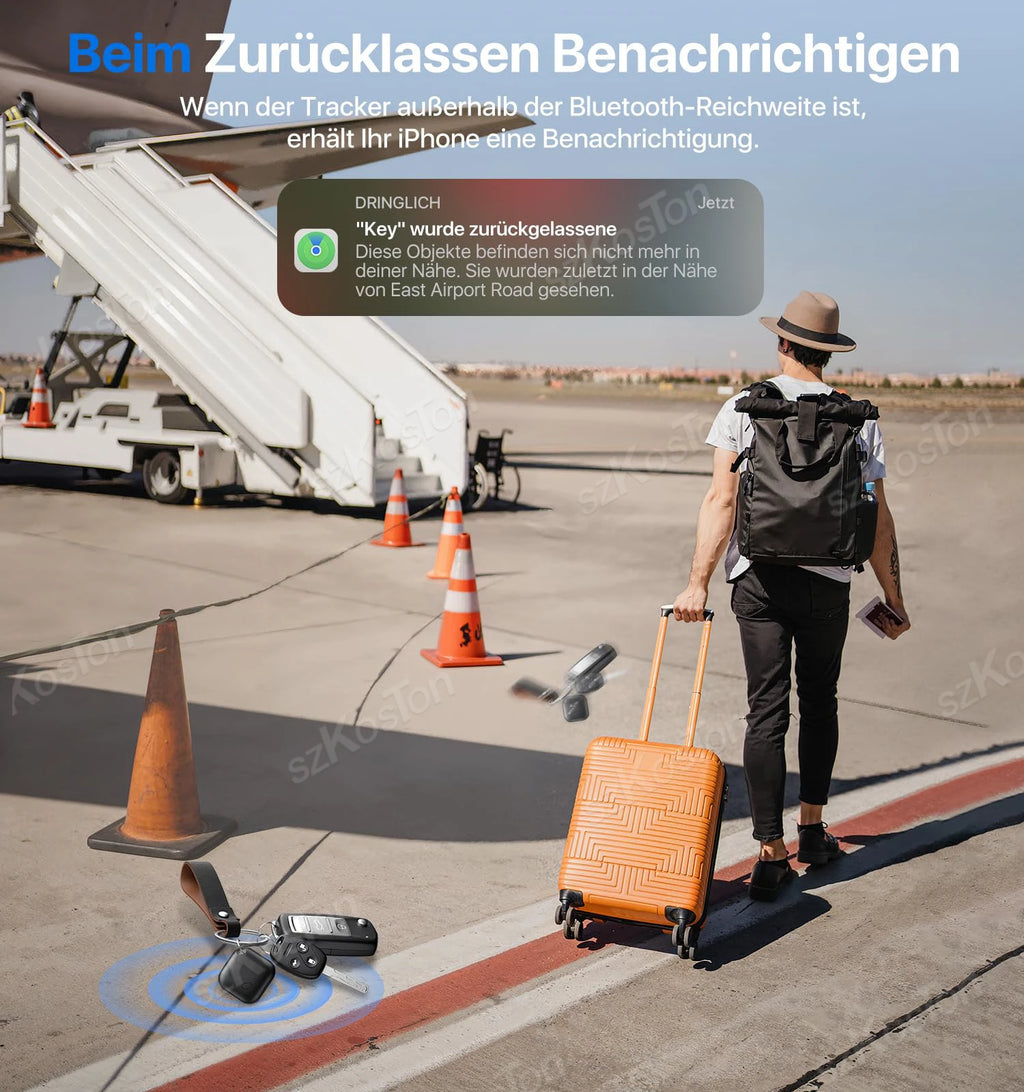 Smart iTag GPS Tracker with Keychain for Apple Find My - iOS