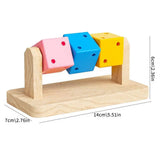 Wooden Fitness Cube — Multi-Faceted Activity Toy for Hamsters