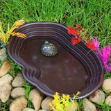 Reptile Bathing Pool & Water Dish Set — Ramp Design for Turtles & Tortoises