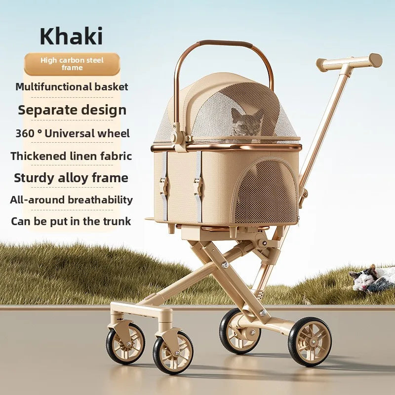 3-in-1 Pet Stroller with Car Seat & Hand Carry — up to 20 lbs