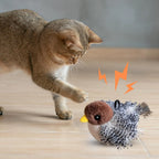 Touch-Activated Flapping Bird Cat Toy — Catnip Sandpiper Interactive Toy
