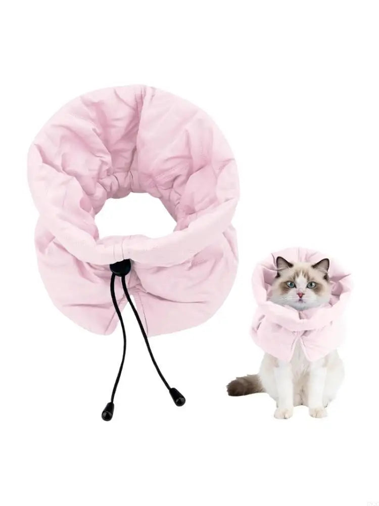 Soft Cat Recovery Collar — Adjustable Anti-Lick Neck Protector