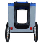 2-in-1 All-Terrain Pet Bike Trailer & Push Cart — Durable Steel Frame, 66 lb Capacity for Dogs & Cats