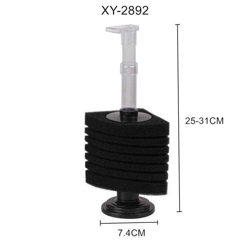 Aquarium Pneumatic Sponge Filter (XY-2890/2891/2892/2983, Biochemical Cotton)