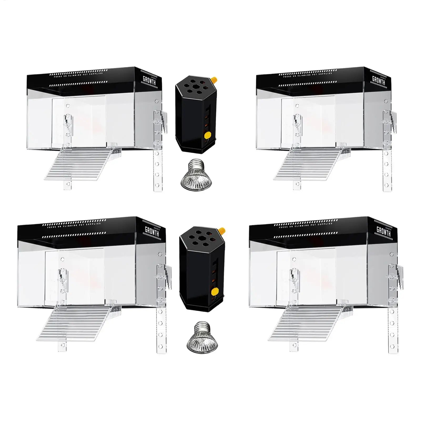 Over-Tank Turtle Basking Platform — Anti-Slip Ramp & 360° Viewing Dock