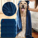 Quick-Drying Pet Bath Towels — Soft Fiber Multi-Packs for Dogs & Cats