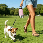 3-in-1 Stainless Steel Dog Water Bottle (32oz, Detachable, Leak-Free)