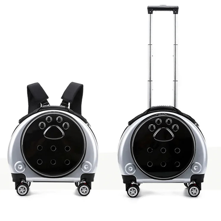 Transparent Space Capsule Pet Backpack Carrier — Large Capacity Multi-Purpose Outdoor Bag for Cats & Dogs