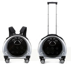 Transparent Space Capsule Pet Backpack Carrier — Large Capacity Multi-Purpose Outdoor Bag for Cats & Dogs