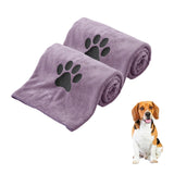 Embroidered Microfiber Dog Towel — Quick-Dry, Soft & Thick Bathing Cloth