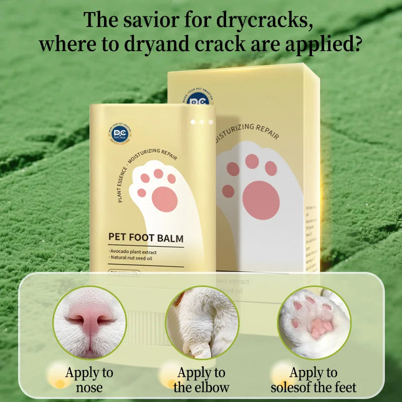 Pet Paw Balm — Lickable, Hypoallergenic Moisturizer for Cracked Paws