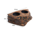 Magnetic Reptile Feeding Dish — Wall-Mount Food & Water Bowl for Geckos & Lizards