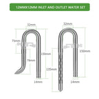 Stainless Steel Aquarium Lily Pipe & Oil Film Skimmer Set (WYIN Style)