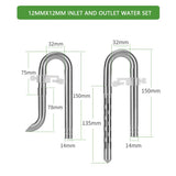 Stainless Steel Aquarium Lily Pipe & Oil Film Skimmer Set (WYIN Style)