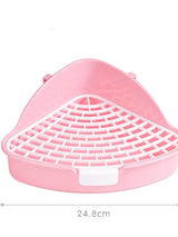 Rabbit Corner Litter Box — Compact Potty Trainer for Small Pets