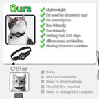 Reflective Waterproof GPS Pet Collar Tracker - Dual iOS & Android Real-Time