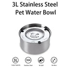 No-Spill Stainless Steel Dog Bowl