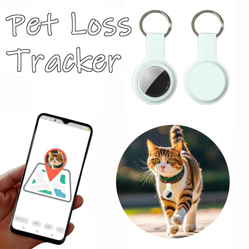 Bluetooth Pet GPS Tracker with Protective Case for Cats & Dogs - iOS & Android