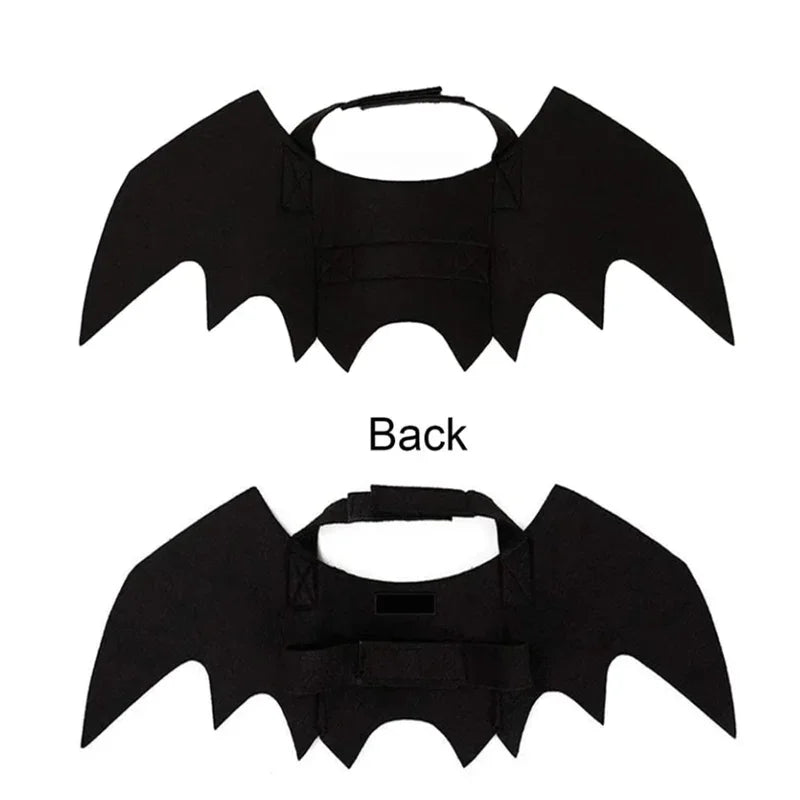 Bat Wings Costume Accessory for Dogs & Cats (Clip-On Wings)