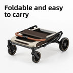 Multi-Function Foldable Pet Stroller for Senior, Medium & Large Dogs — Portable Outdoor Travel Trolley