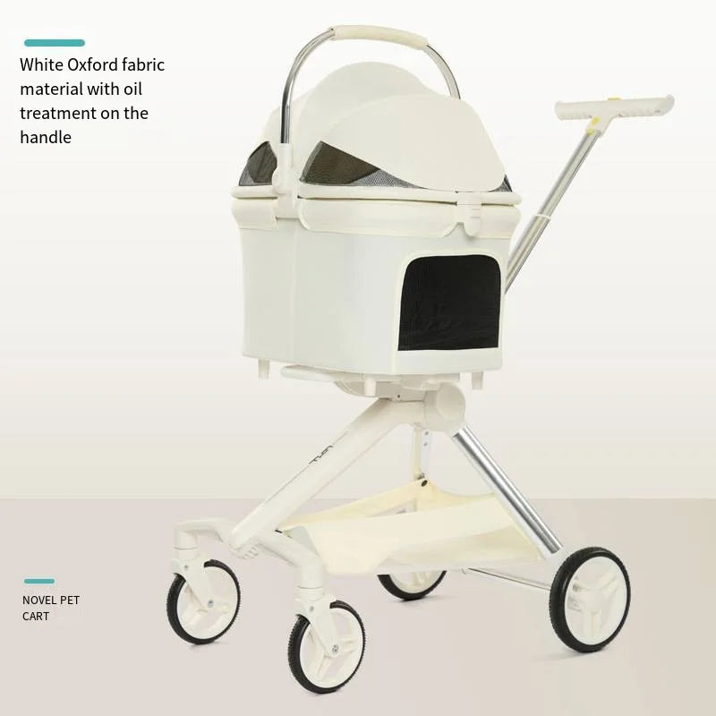 High-End Directional Pet Cart Stroller with Separable Bag for Dogs & Cats