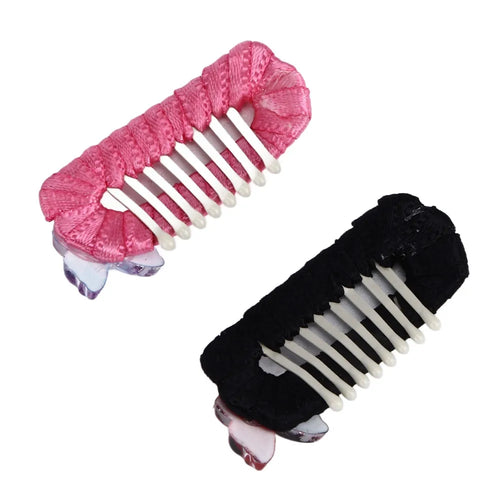 Bow Pattern Pet Hair Clips 10-Pack (Slim, Mini, Floral, Rich Color)
