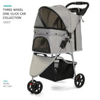 Foldable Breathable Universal Lightweight Pet Cart & Travel Trolley for Cats & Dogs