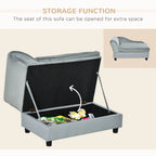 Luxury Dog Sofa Bed with Hidden Storage