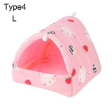 Cozy Small Pet Sleeping Bed — Warm Flannel Nest for Hamsters & Rabbits