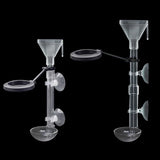 Acrylic Telescopic Aquarium Fish Feeder Tube (Transparent)