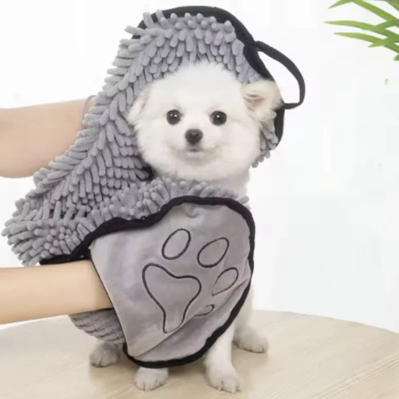 Large Quick-Drying Pet Bath Towel — Soft Absorbent Blanket for Dogs & Cats