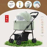 Lightweight Foldable Pet Stroller Universal for Small Dogs Cats Portable Outdoor Travel Cat Carrier Stroller for Walking Pet