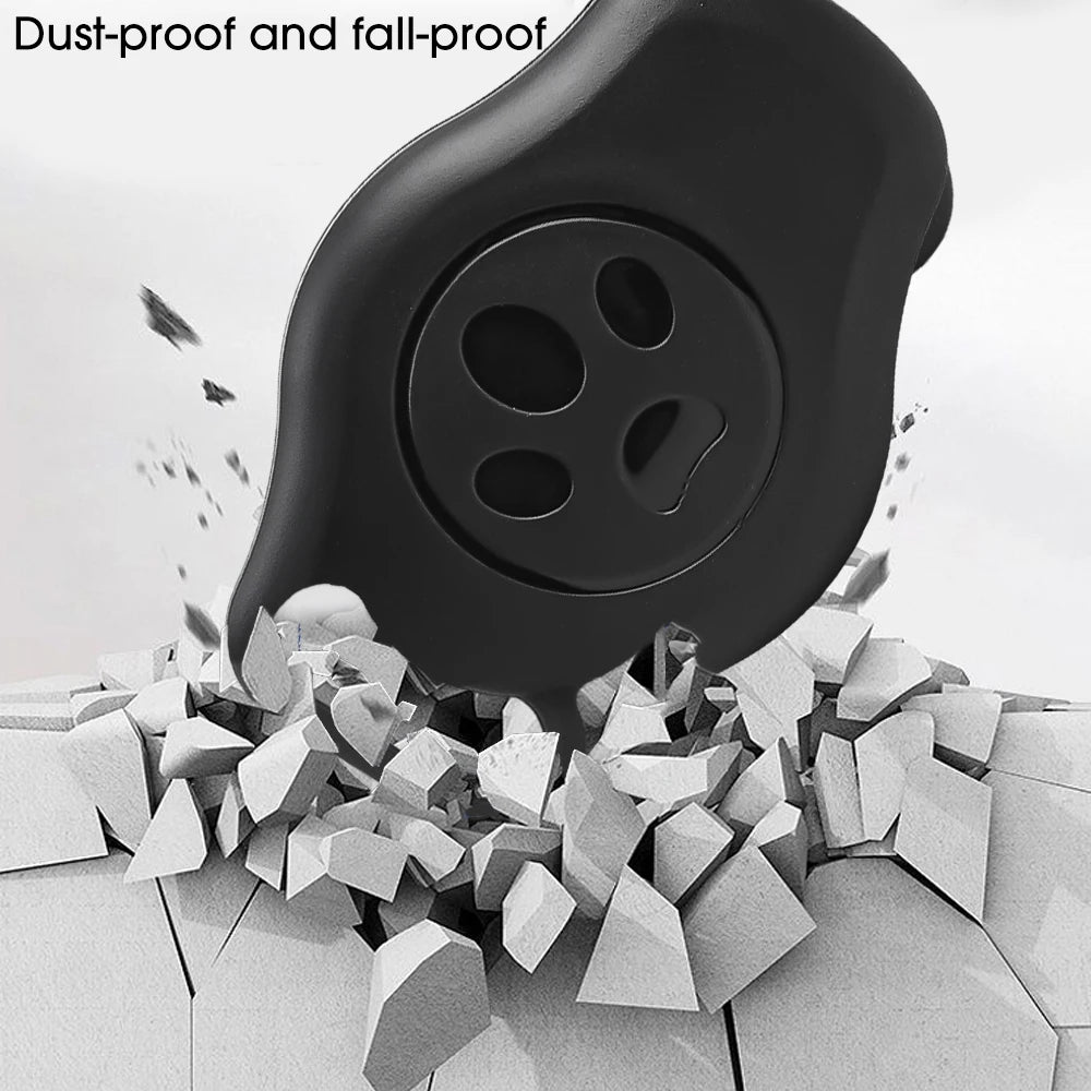JUSTLAN IPX8 Waterproof AirTag Case for Cats & Dogs - Anti-Loss Collar GPS Tracker Shell
