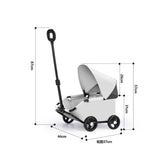 Foldable Pet Stroller Cart for Small Dogs Cats Puppy Kitten Outdoor Travel Carrier Toy Pushcart