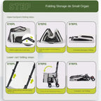 Quick-Folding Double Pet Stroller with Detachable Carriers for Two Pets